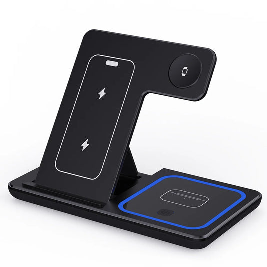 Station de Charge Sans Fil 3-en-1